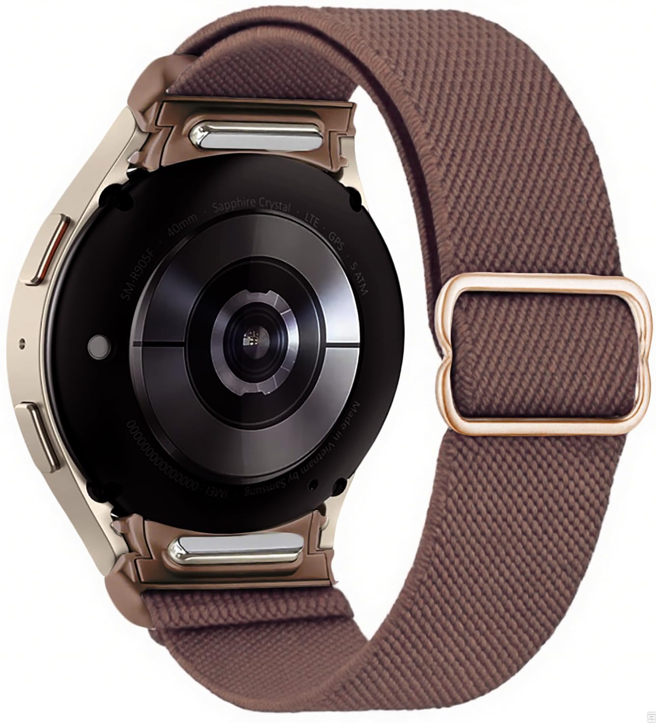 Zythtic Nylon Armband Kompatibles für Samsung Galaxy Watch 7/6/5/4, Watch 6/4 Classic, 5 Pro/FE, Einfaches Ein-Klick Verstellsystem, Elastisches Sportarmband für Damen Herren