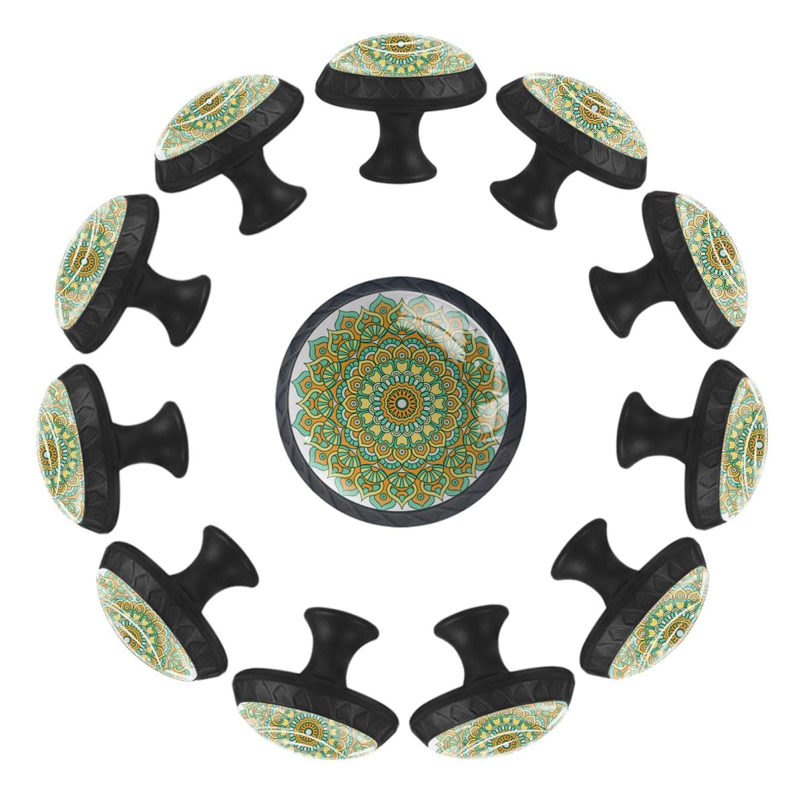 Boutons de tiroir style rétro mandala pour sublimer la crèche et la salle de jeux