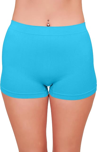 Love My Fashions ® Women's Boyshort Microfibre High Waist Boxers Seamless Stretchy Full Coverage Underwear for Ladies