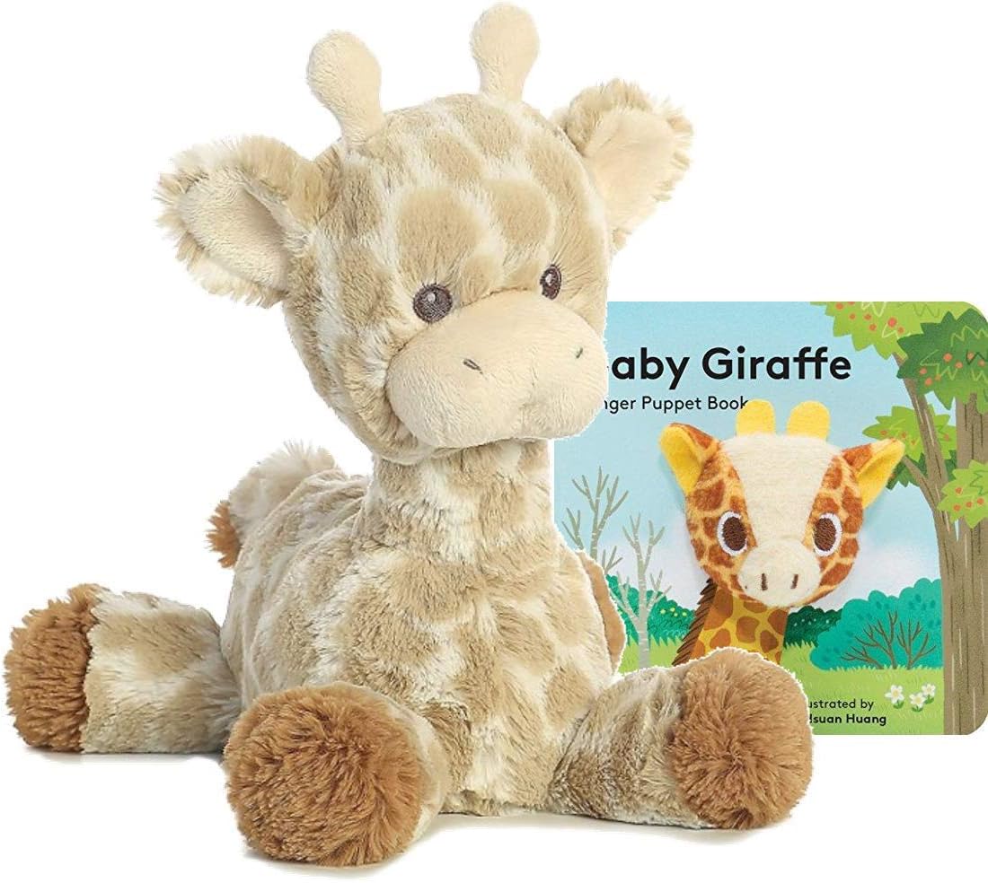 ebba Loppy Giraffe Plush with Rattle Gift Set
