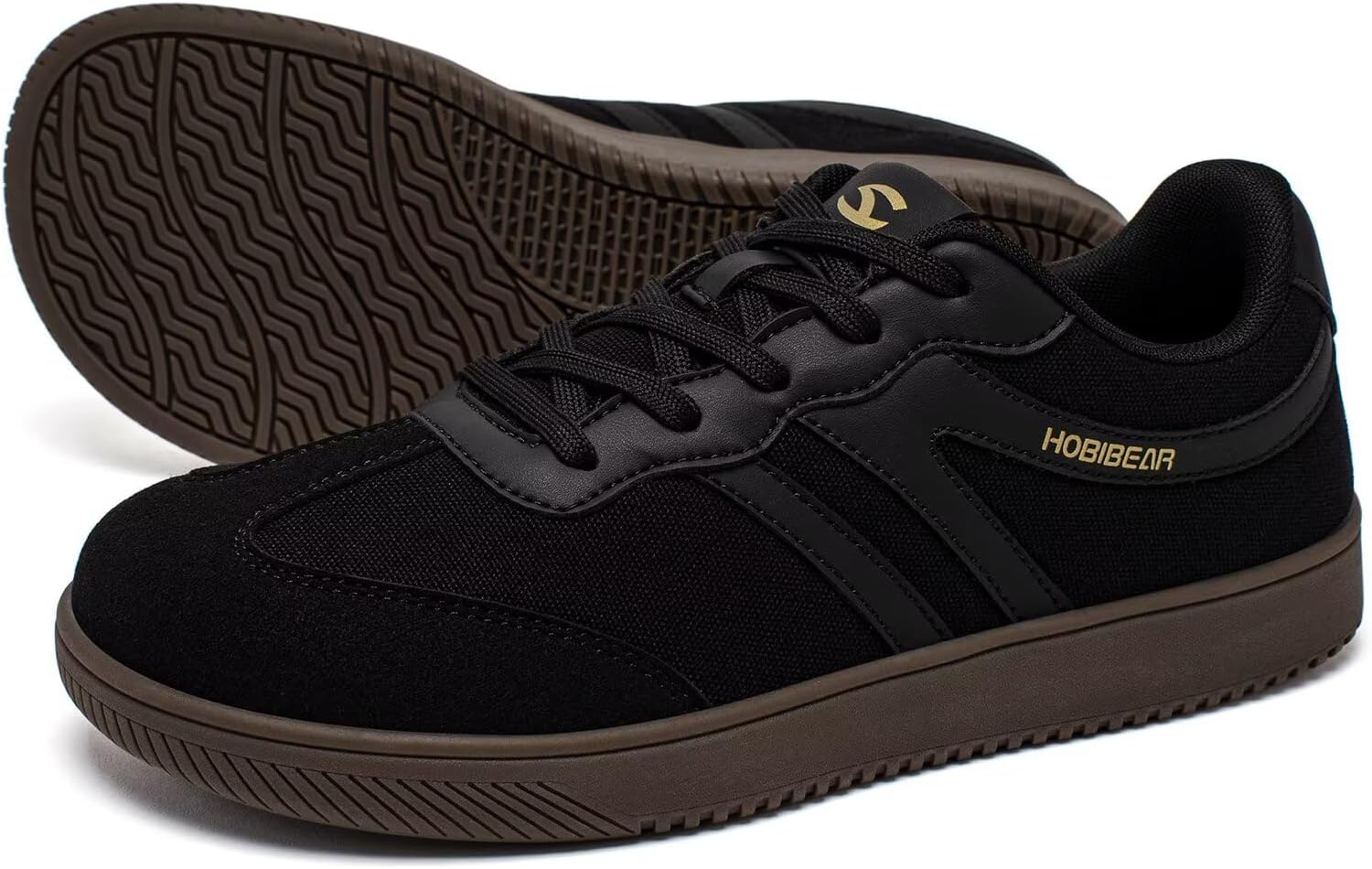 HOBIBEAR Barefoot Shoes Wide Casual Lace Up Retro Fashion Sneakers for Women Men - Image 2