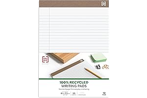 TRU RED Notepads 8.5 x 11 Lined Tablets White 12 Pads