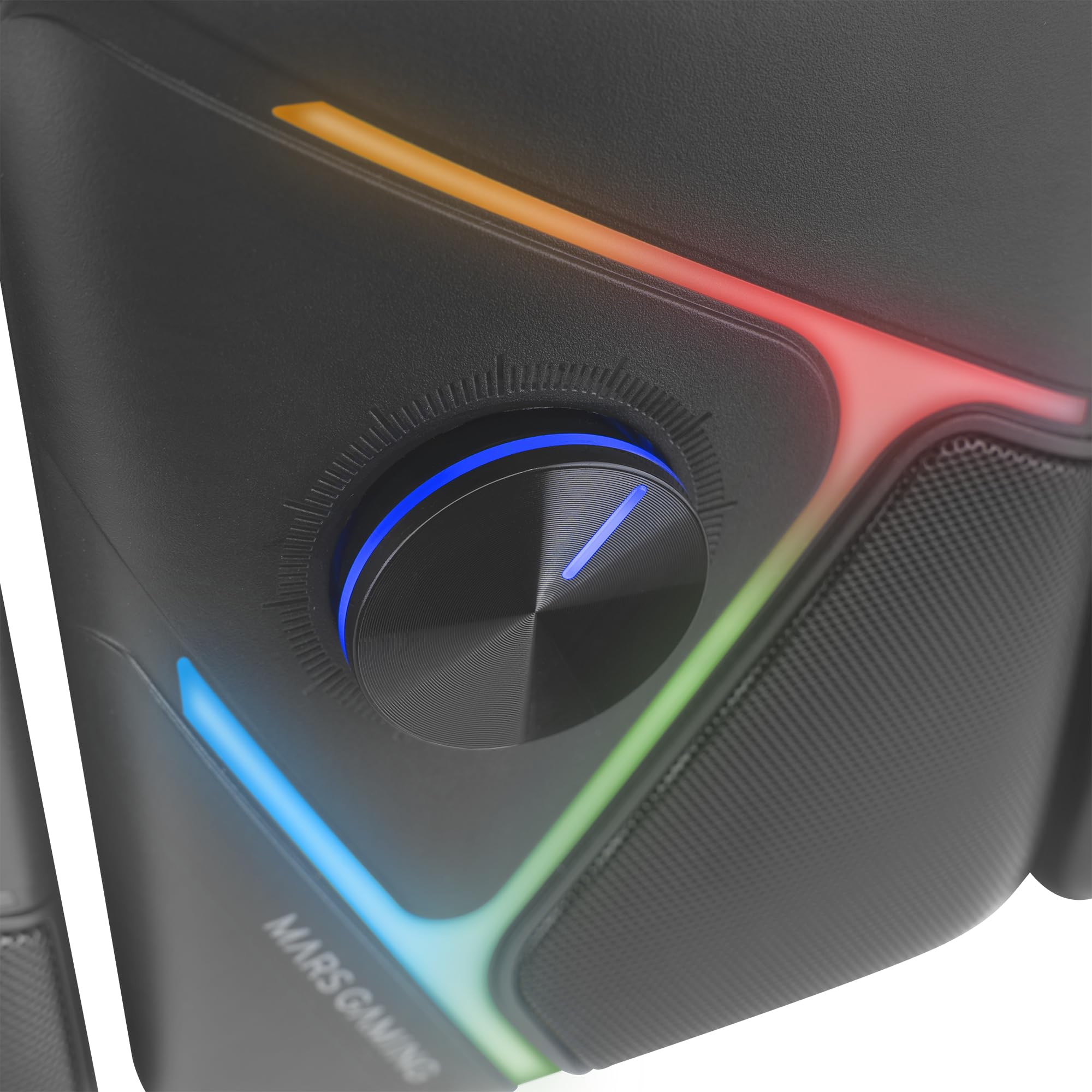 Mars Gaming MS-H21, Altavoces Gaming RGB 2.1 y Subwoofer 35W, Sistema Drivers Invertidos 3D Surround, Altavoces Compactos con Iluminación Dinámica RGB, Alimentación USB y Conector Jack 3.5mm, Negro