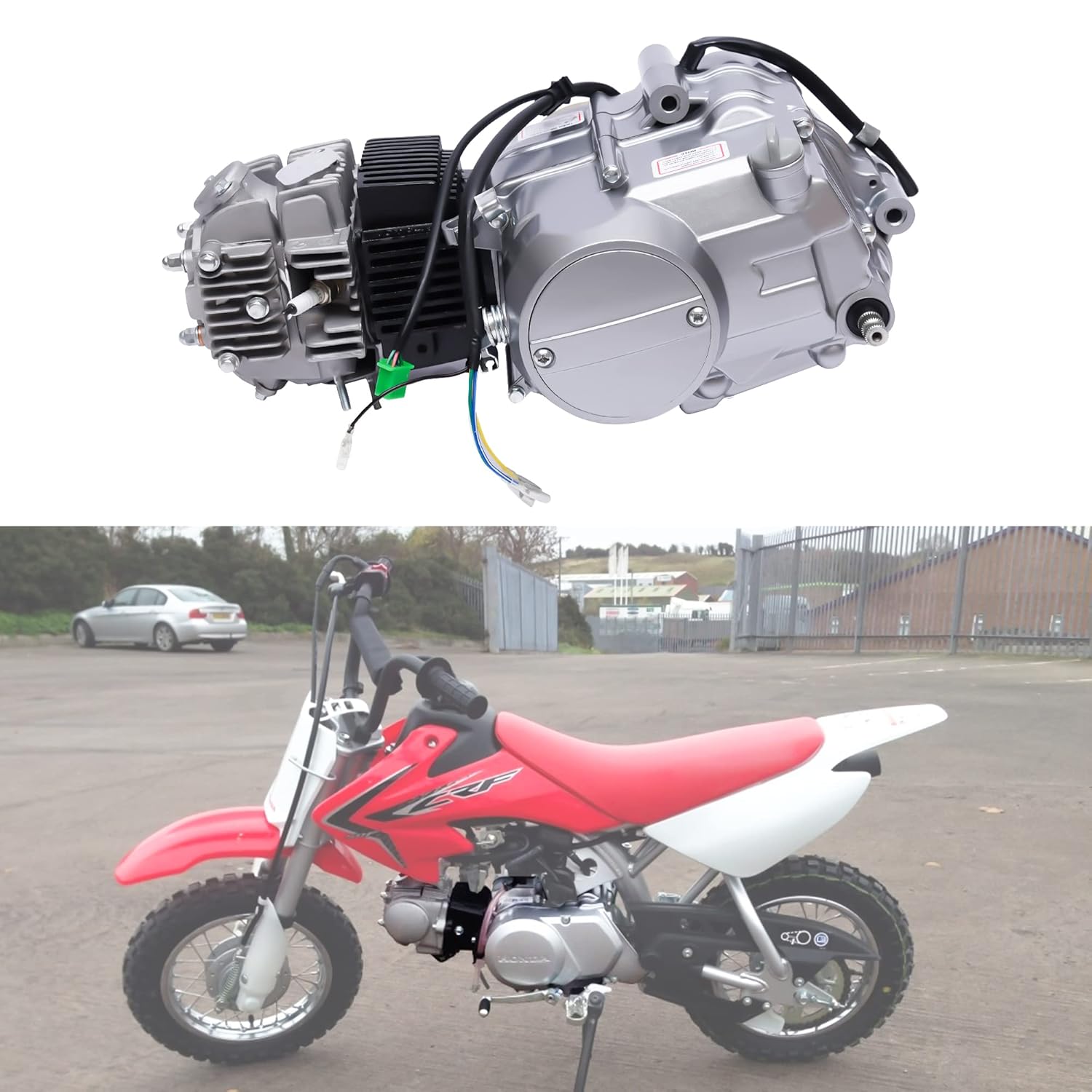 125CC 4 Stroke Motor Engine Pit Dirt Bike For Honda CRF50 XR50 Z50 4-Speed US