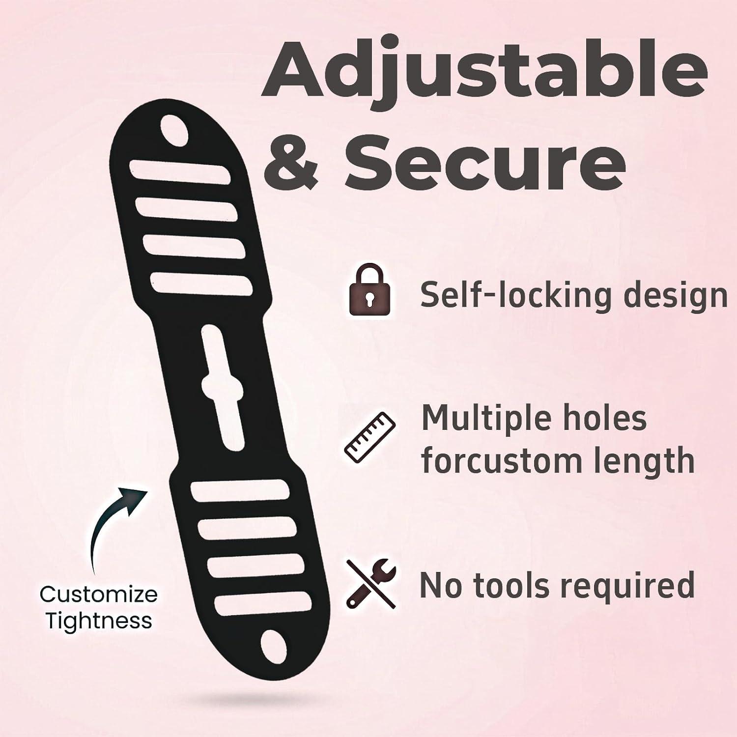 Silicone Lid Lock Strap for Crockpot Slow Cooker (6/7/8 Quart), Universal Rubber Lid Securing Strap for Soup Pots & Bento Box | Heat-Resistant, No-Spill Transport Accessories (4 Packs Black)