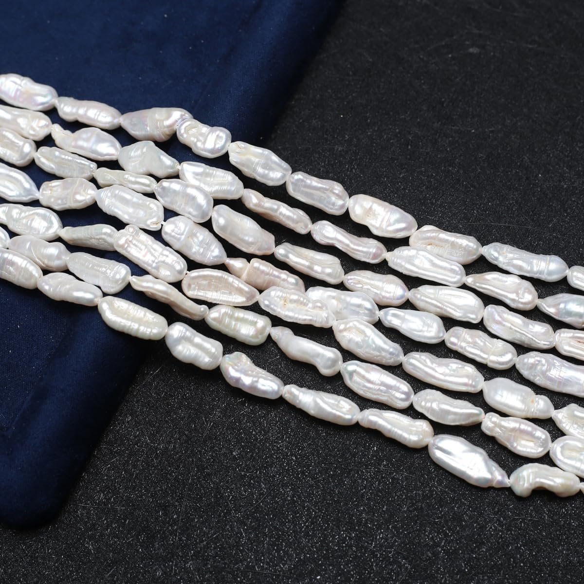 QSLLER Baroque Pearl Beads Irregular Natural Freshwater Cultured Pearl Beads for Jewelry Making Neckalce Craft DIY - Image 2