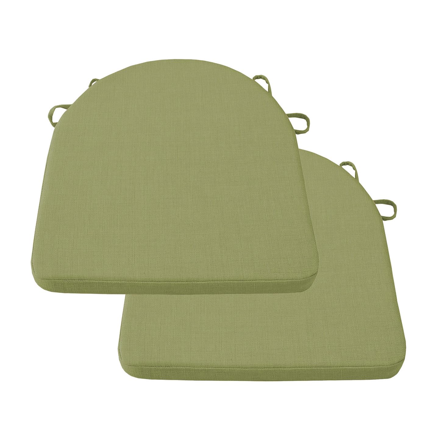 ping bu Set of 2 Garden Cushion U Shape Chair Seat Pad,U-Shaped Dining Seat Cushions Garden Cushion Pads for Office/Home/Indoor/Outdoor (40 * 40 * 2cm,Green)