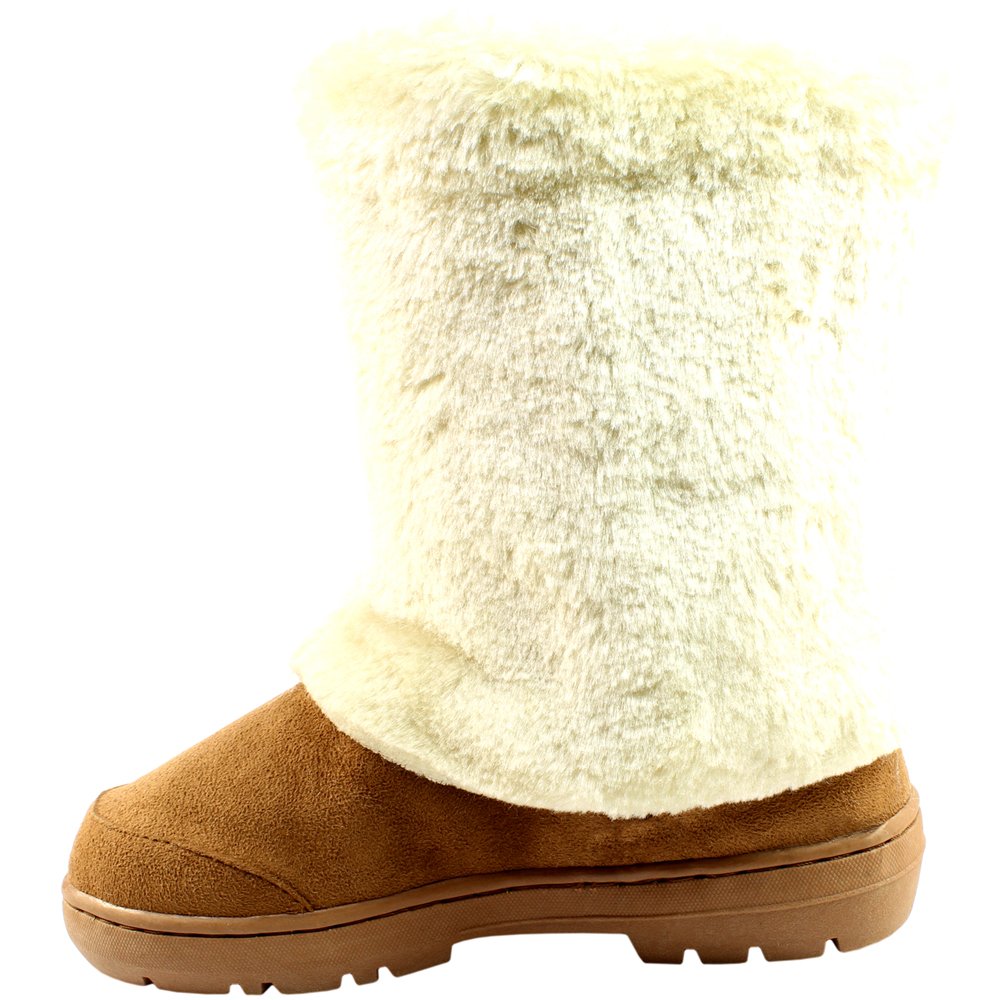 Holly Womens Covered Waterproof Winter Snow Boots - Tan - 5-38 - AEA0161