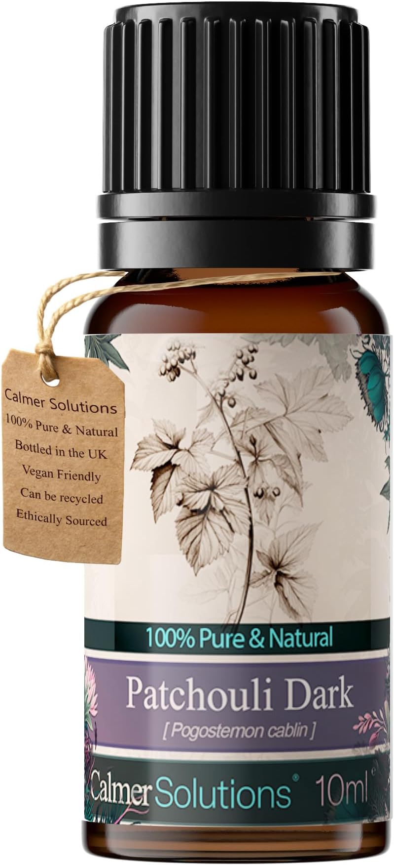 Patchouli - 10ml | Helpful with Skin Conditions, Relaxation, Libido|Pure 100% UK Sourced Natural Essential Oils | Professional or Home use | Diffusers, Humidifiers, Candles & More