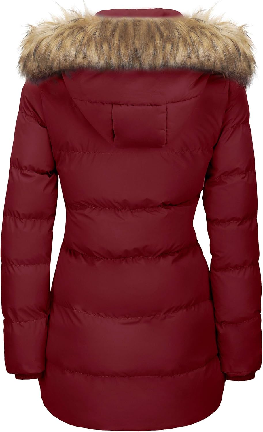 WenVen Women's Winter Thicken Puffer Coat Warm Jacket with Faux Fur Removable Hood - Image 3