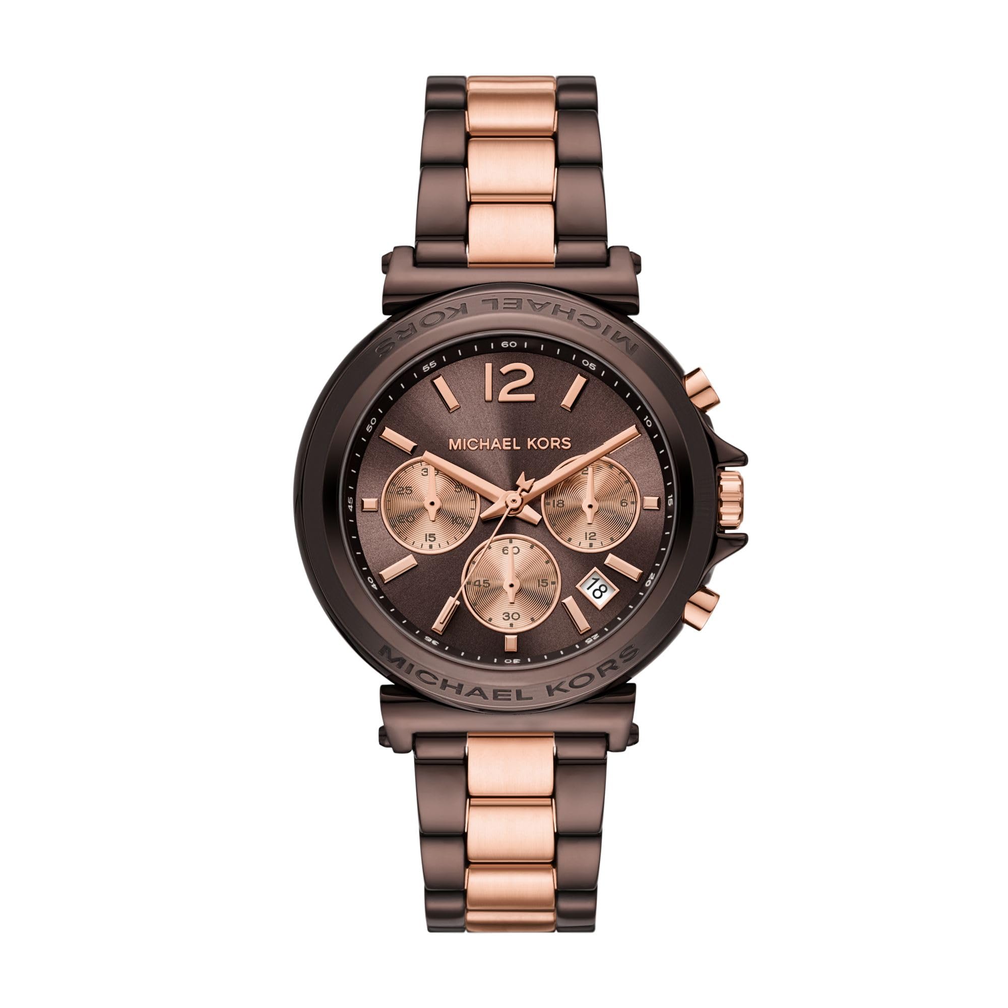 Michael Kors Stainless Steel Analog Brown Dial Womens Watch-Mk7496, Band Color:Multicolor (B0D955BTMH) Amazon Price History, Amazon Price Tracker