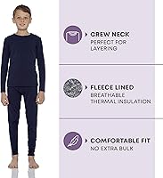 Vista 19 de Rocky Ropa interior térmica para niños, ropa interior larga para niños, capa base para clima frío/esquí Jade