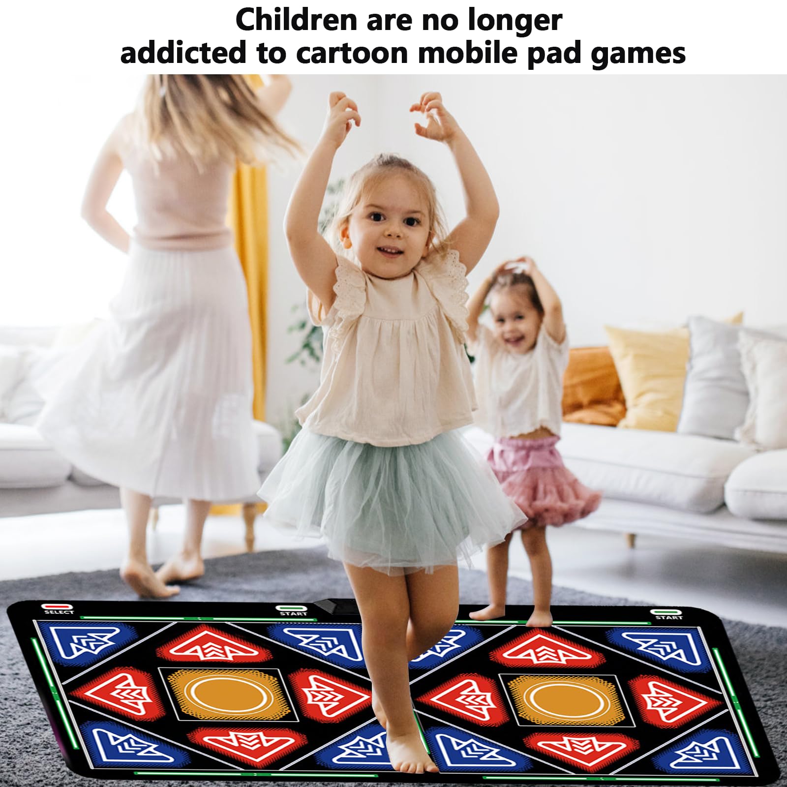 Alfombra Baile Niña Para TV Con Cámara,Dance Mat Doble Electrónica HDMI