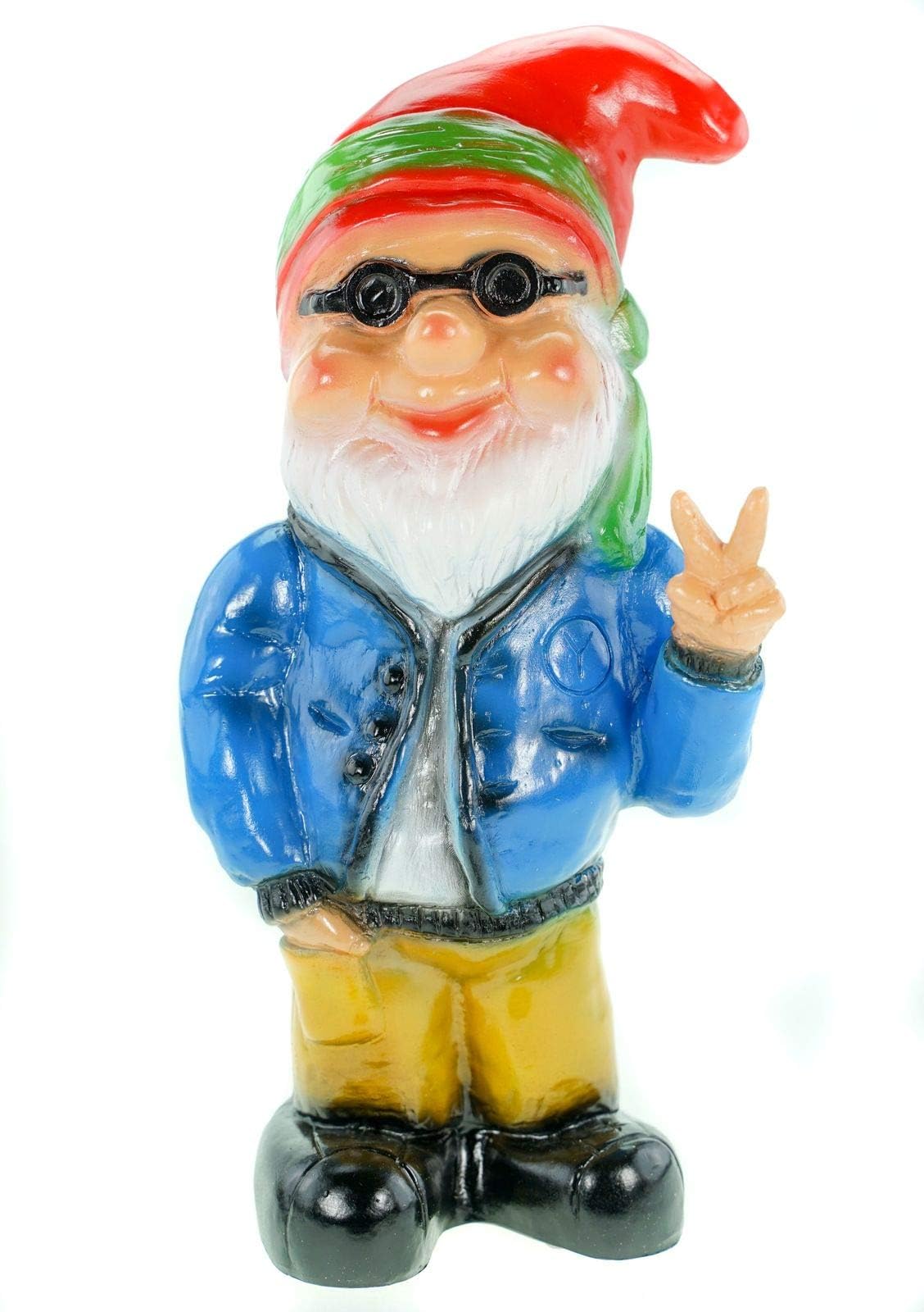 Hippie Dwarf, Victory, 32 cm, garden gnomes, plastic