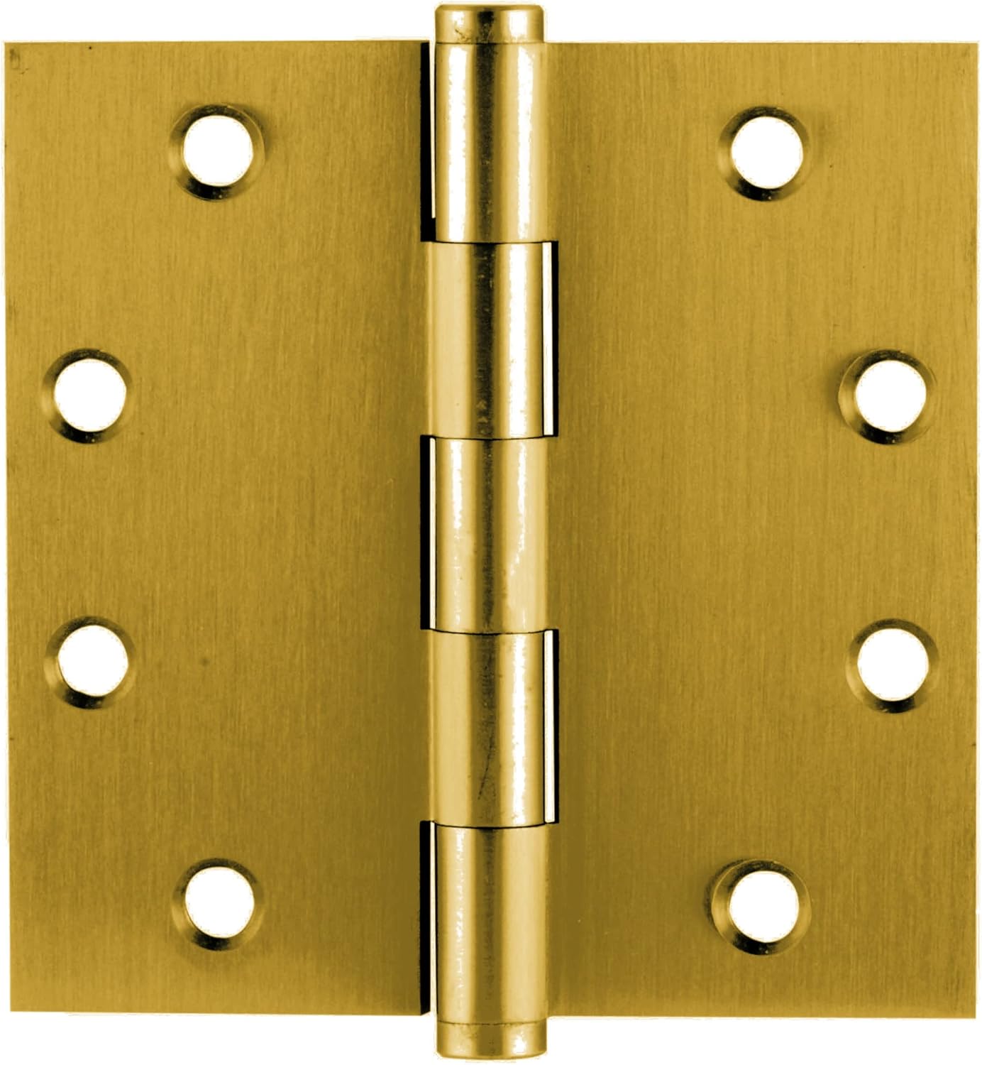 Emtek 96215US4 4.5" x 4.5" Solid Brass Square Corner Plain Bearing Mortise Hinge - Pair