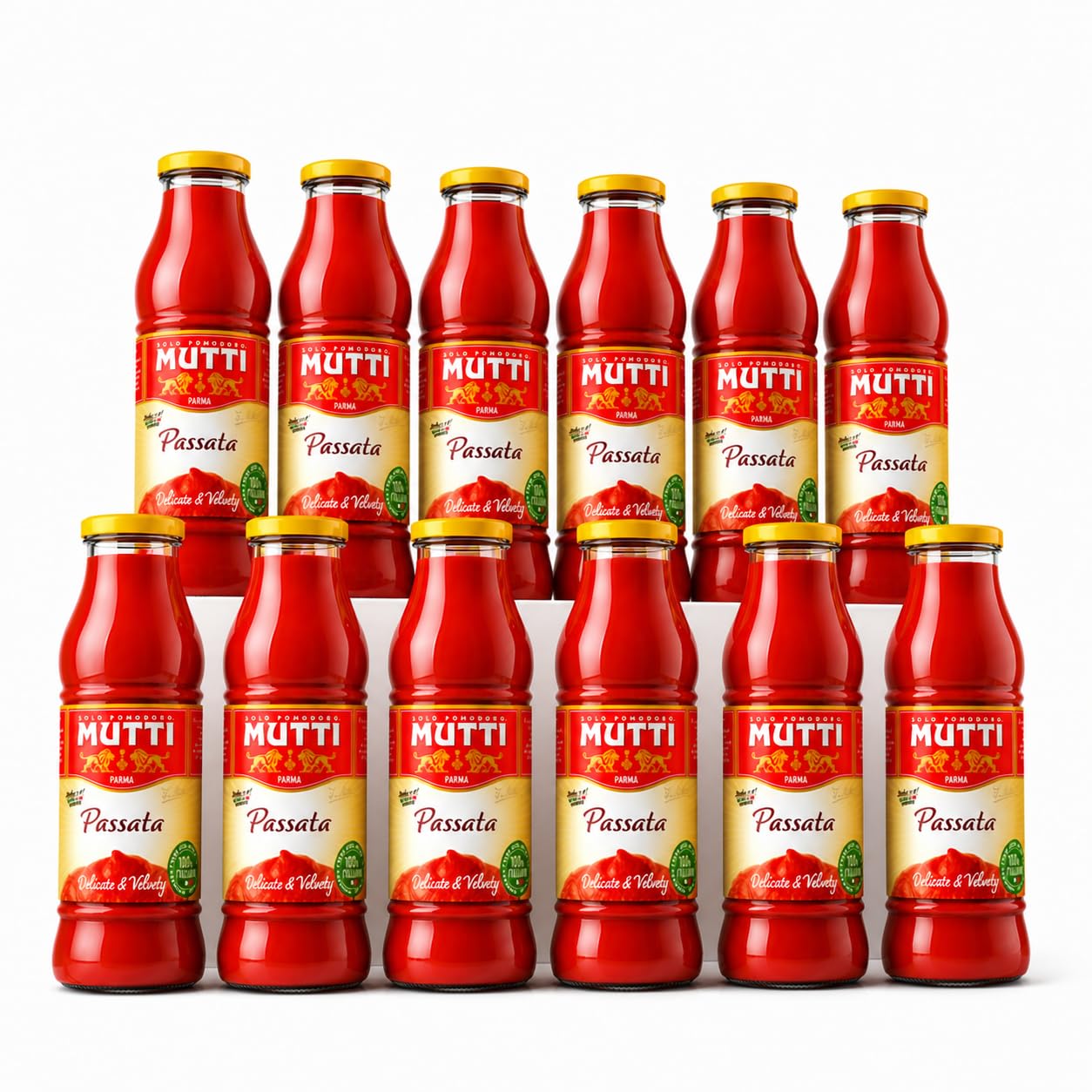 Mutti – Passata, Sieved Tomatoes, 400g, (Pack of 12)