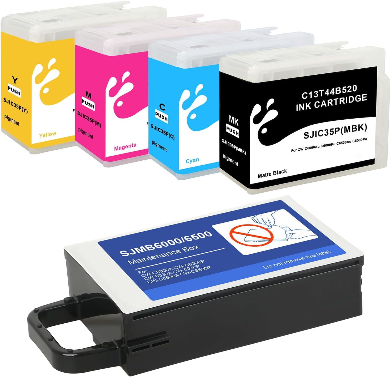 SJIC35P Ink Cartridges and SJMB 6000 6500 Maintenance Box