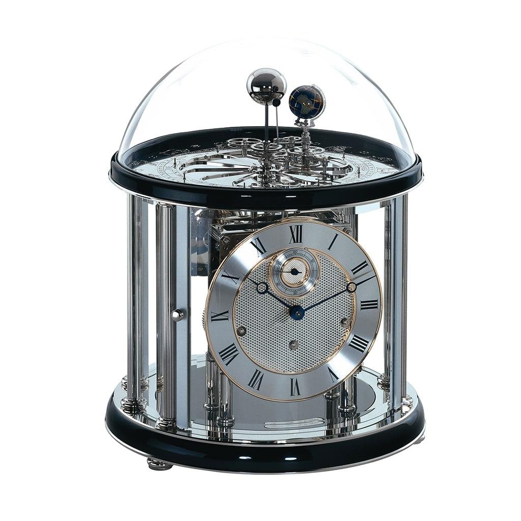 QWIRLY Store: Tellurium I Mechanical Astronomical Clock by Hermle (Black and Crome)