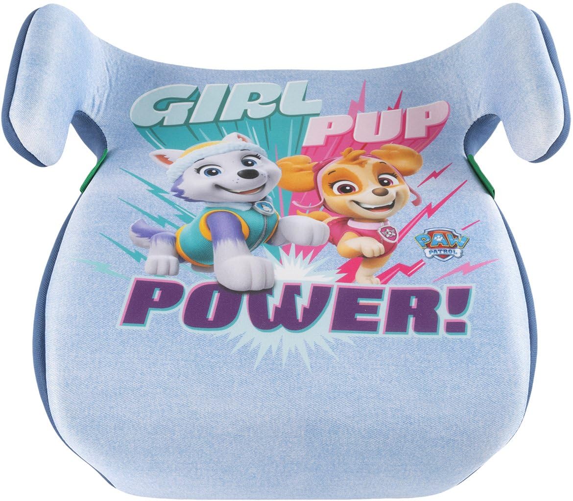 Tataway Asiento trasero infantil Paw Patrol Girl I-Size ECE R129, altura infantil 126-150 cm, 22-36 kg, 6-12 años, grupo 3, ligero y fácil de transportar, extraíble y lavable