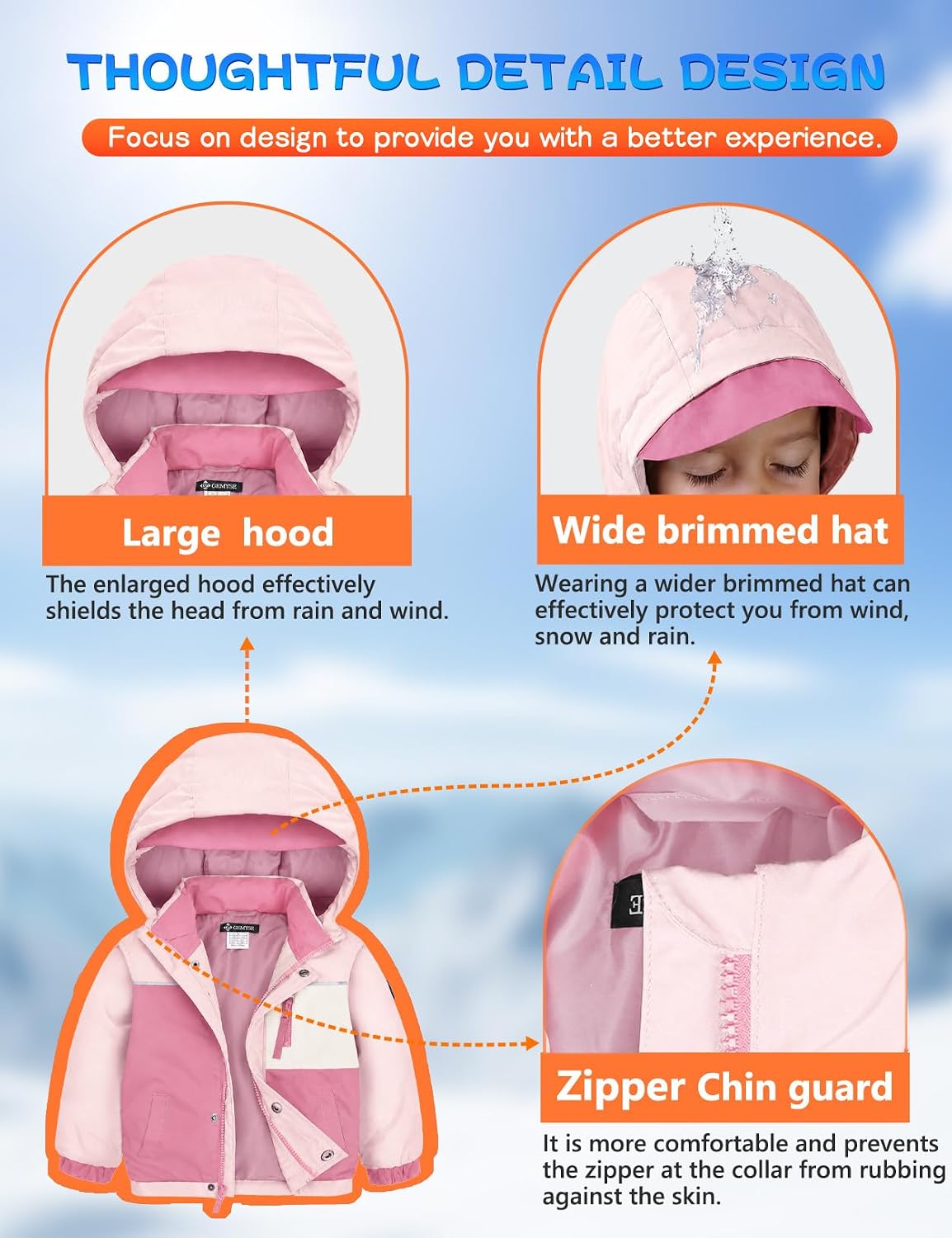 GEMYSE Toddler Winter Coat Waterproof Baby Boys Ski Snow Jacket with Hood image 5
