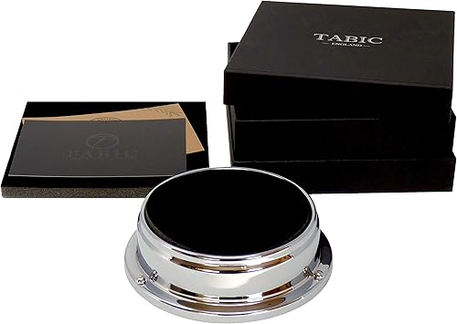 Miniatura 5 de Tabic Reloj romano Prestige hecho a mano en cromo montado en una repisasoporte de exhibición de roble inglés, 8.5 in x 3.0 in