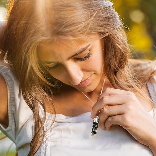 Miniatura 4 de AYANA - Collar de turmalina negra piezoeléctrica para mujer, colgante hexagonal con cristales de turmalina negra bionizados, Cho Ku Rei Reiki