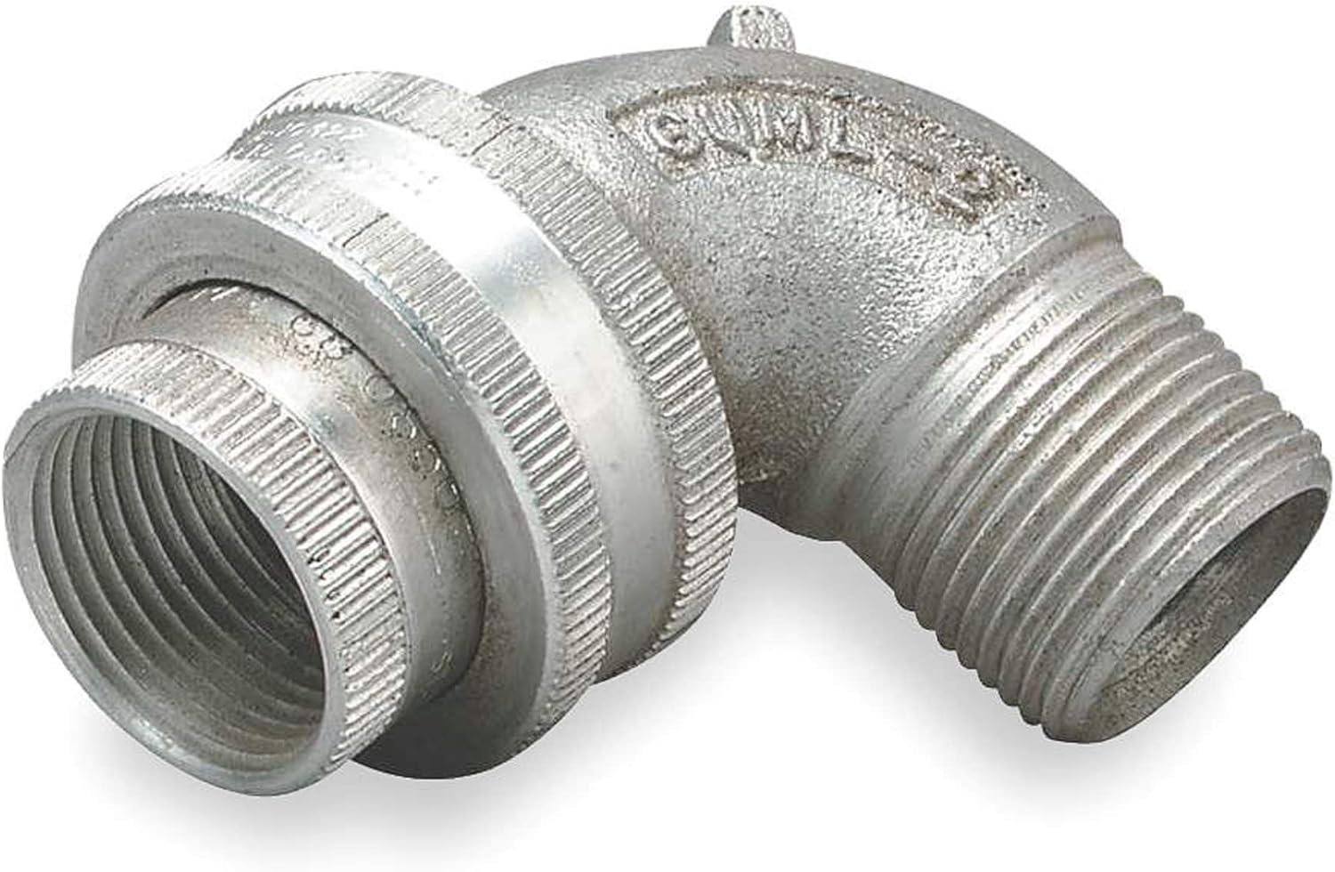Killark Union, 90(Deg), Aluminum, Male to Female Connection, 3/4" Conduit Size - GUML-2WW