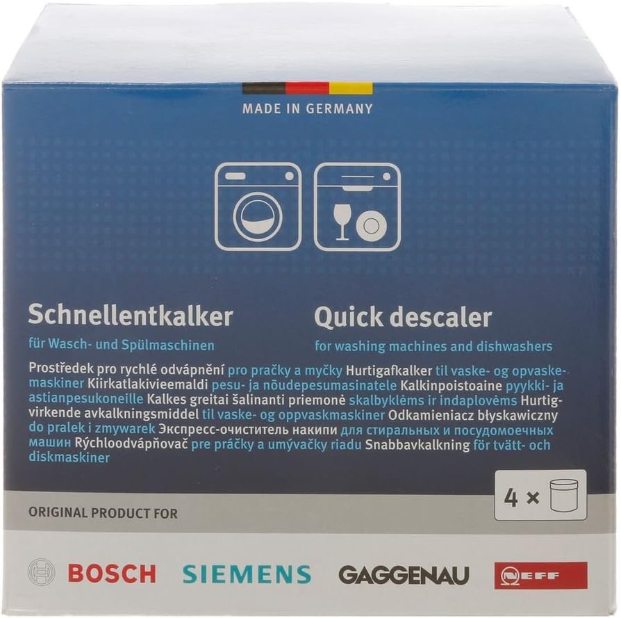 Siemens, Neff, Gaggenau descaler, quick descaler for washing machines and dishwashers 00311923 (4x)