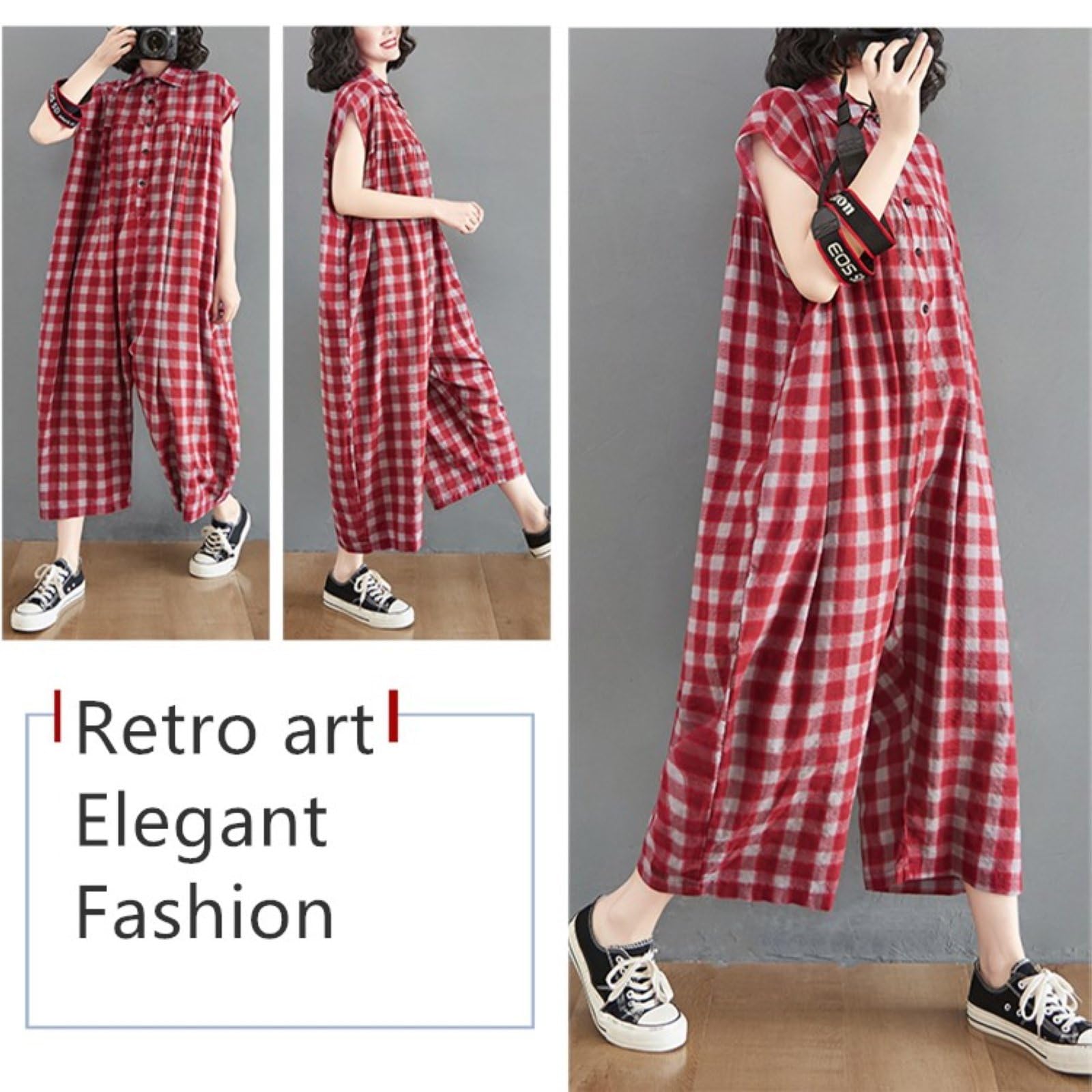 Casualowe Letnie Kombinezony Damskie Eleganckie Formalne Kombinezony Typu Pajacyki Z Guzikami I Kieszeniami