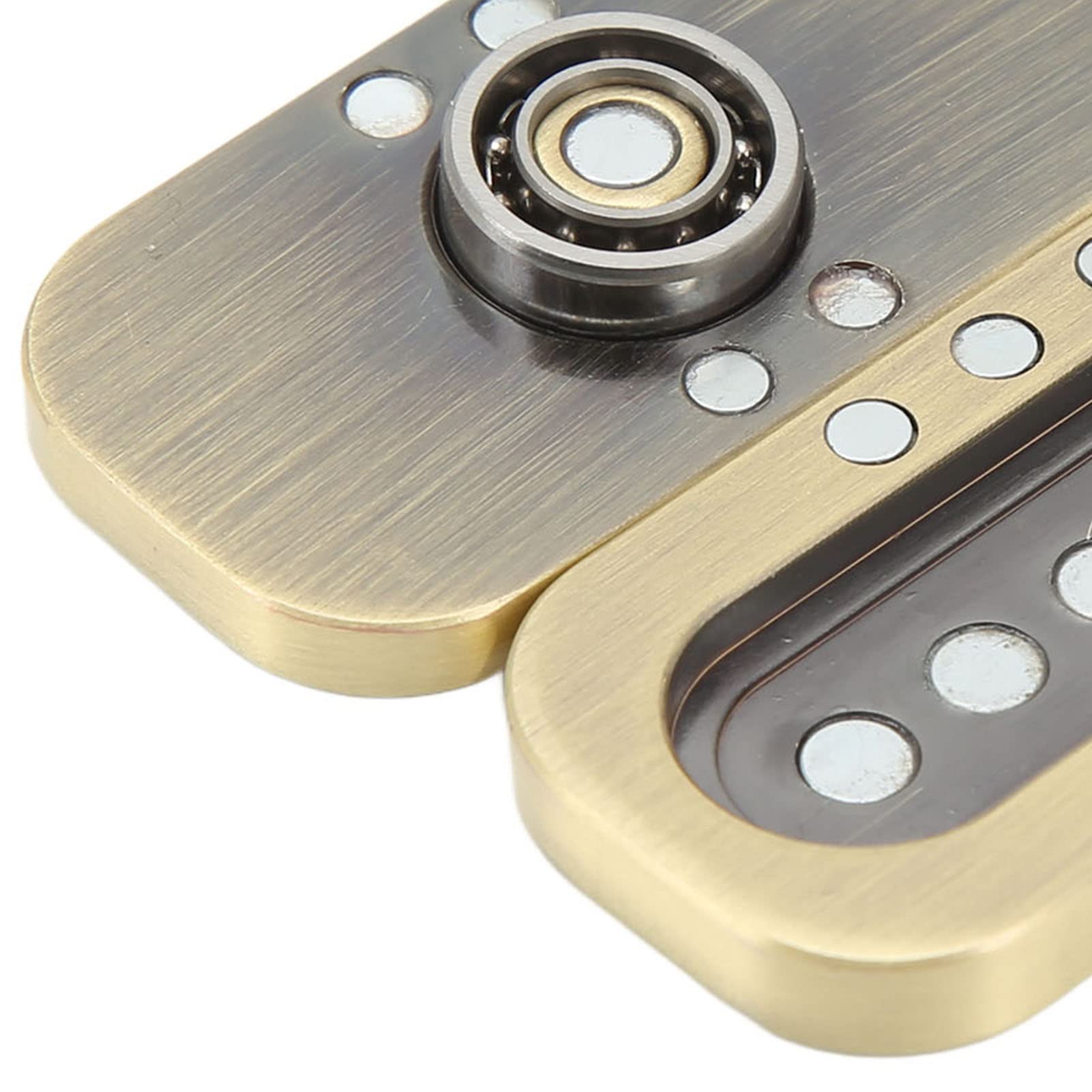 Cursore Magnetico del Fidget, cursore della Carta di Spinta del Poker del Metallo del Fidget, Giocattoli del Fidget dell'adulto dell'EDC ADHD Autism del Rilievo sensoriale (Oro)