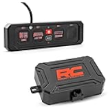 Rough Country 4-Gang RGB Backlit Switch Panel & Relay System - Universal Light & Off-Road Accessory Controller for Truck, Jeeps, UTV, 60A