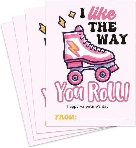 Tarjetas de San Valentín para el aula, paquete de 30 tarjetas de felicitación para el día de San Valentín para niños, 5 x 3.5 pulgadas, etiquetas de