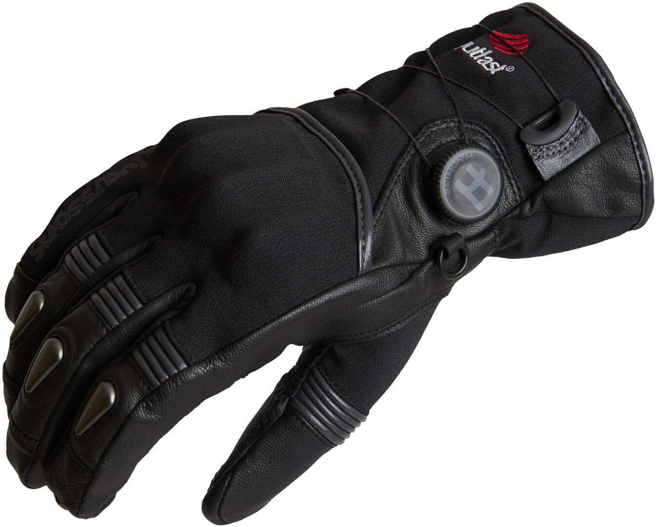 Ljusdal Gants de Moto, Schwarz, 12