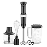 Variable Speed Corded Hand Blender with Accessories, Black Matte, KHBV83BM