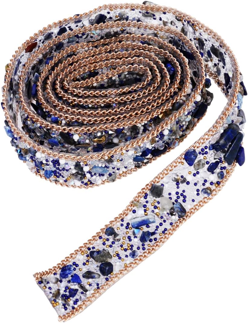 SEWACC 1 Rhinestone Applique Trims Lace Appliques