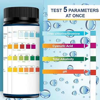 2 in 1 Pool Test Strips and 7-Way Aquarium Test Kit