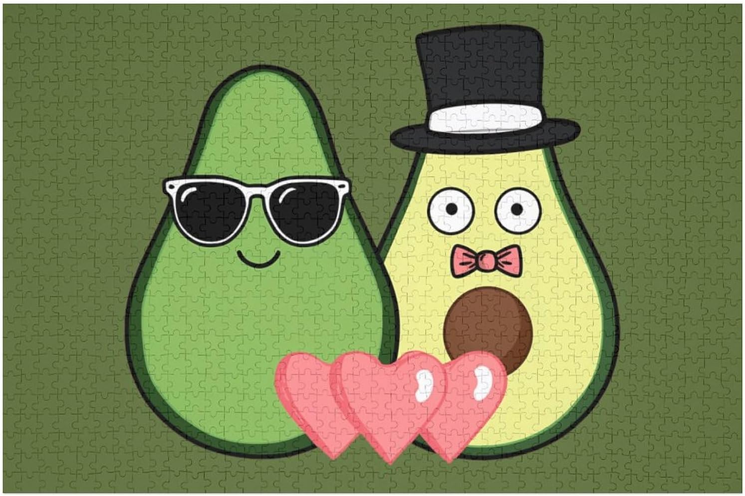 Avocado Puzzles for Adults 1000 PCS Wooden Jigsaw Puzzle Wall Decor Christmas