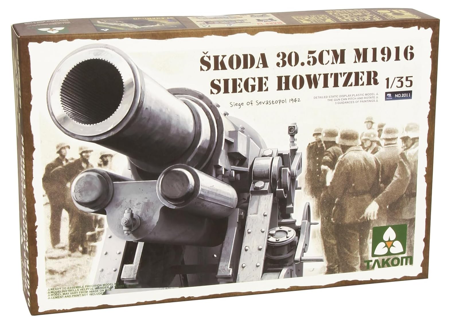1/35 Takom Skoda 30.5cm M1916 Siege Howitzer Model Kit