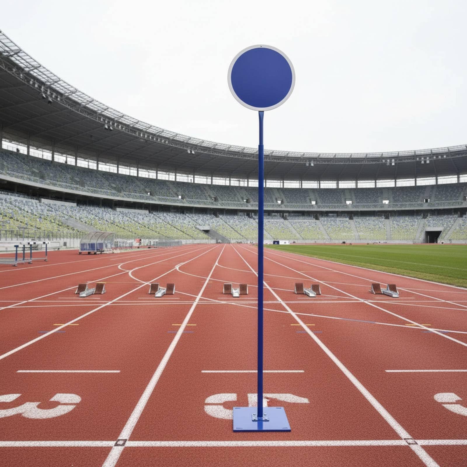 Postazione Starter Sportiva Antiscivolo Piedistallo di Partenza Pista Stabile Attrezzatura Sportiva per Supervisori