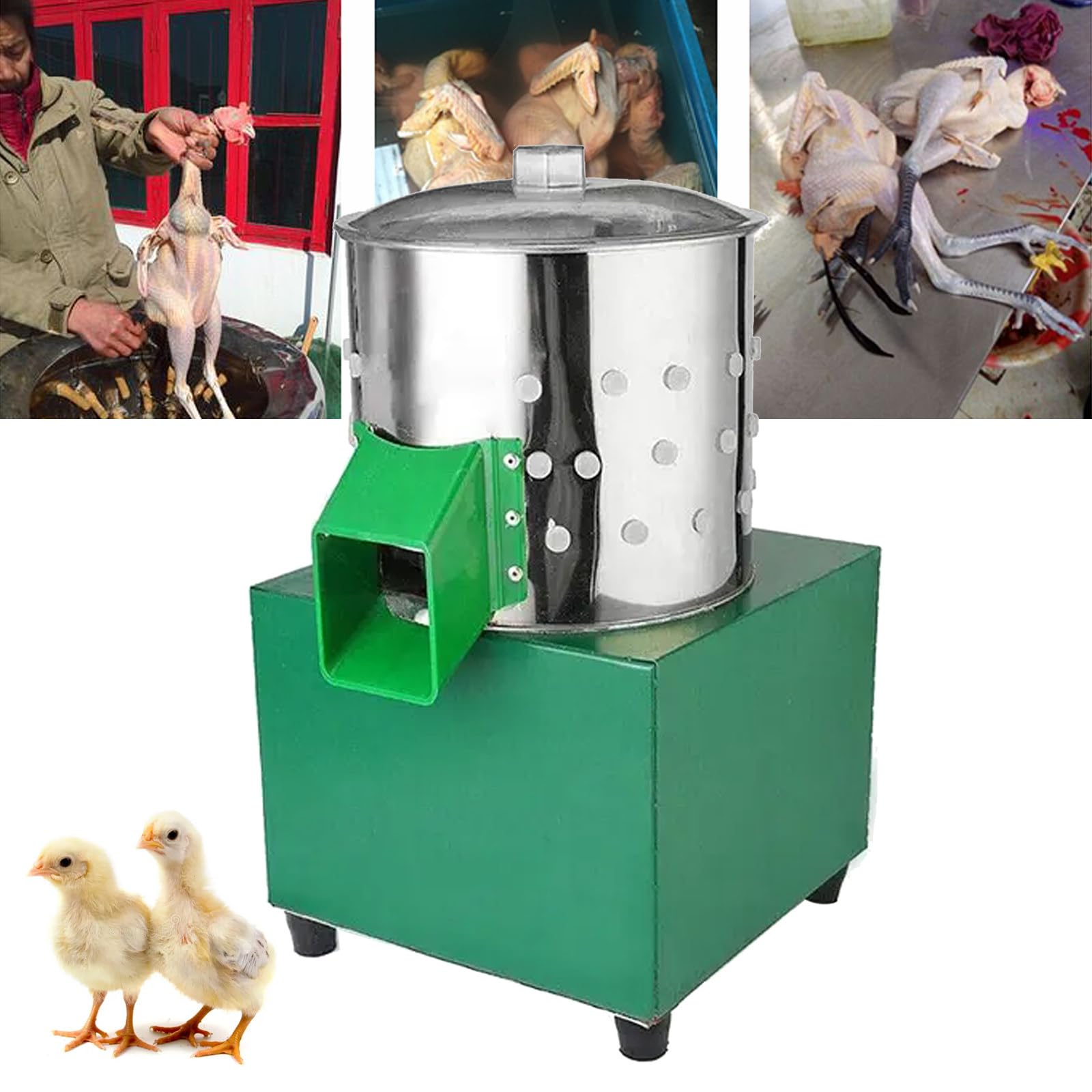 Máquina Desplumadora De Pollos Pequeña - Automática, Para Aves De Corral, Patos, Codornices (hasta 0.75 Kg)