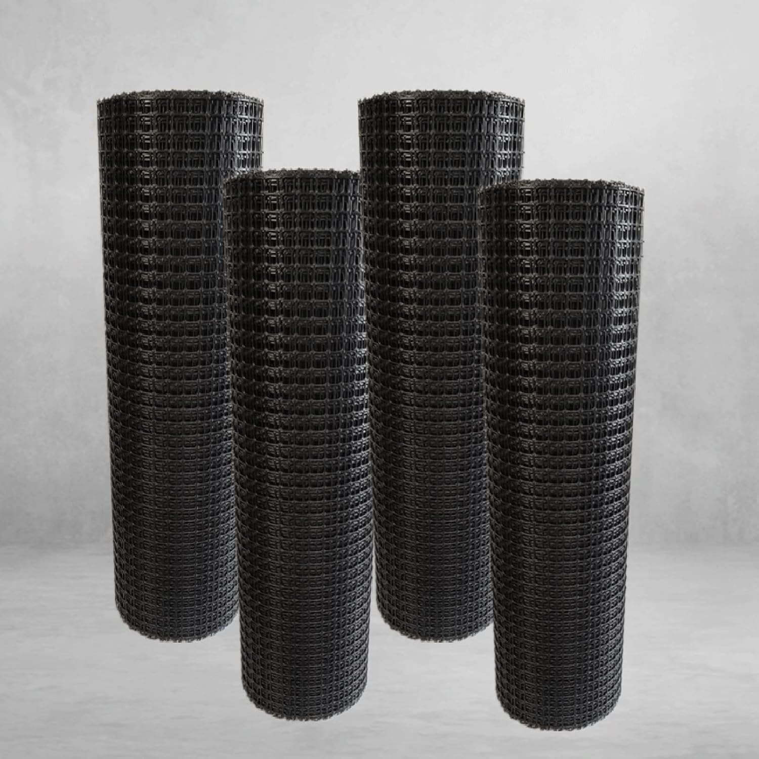 TIST Black Garden Fence Animal Barrier Pet Deer Fence Mesh Reusable Plastic Chicken Wire Roll Fence Outdoor Gardening(1x50m(3.3x164ft))