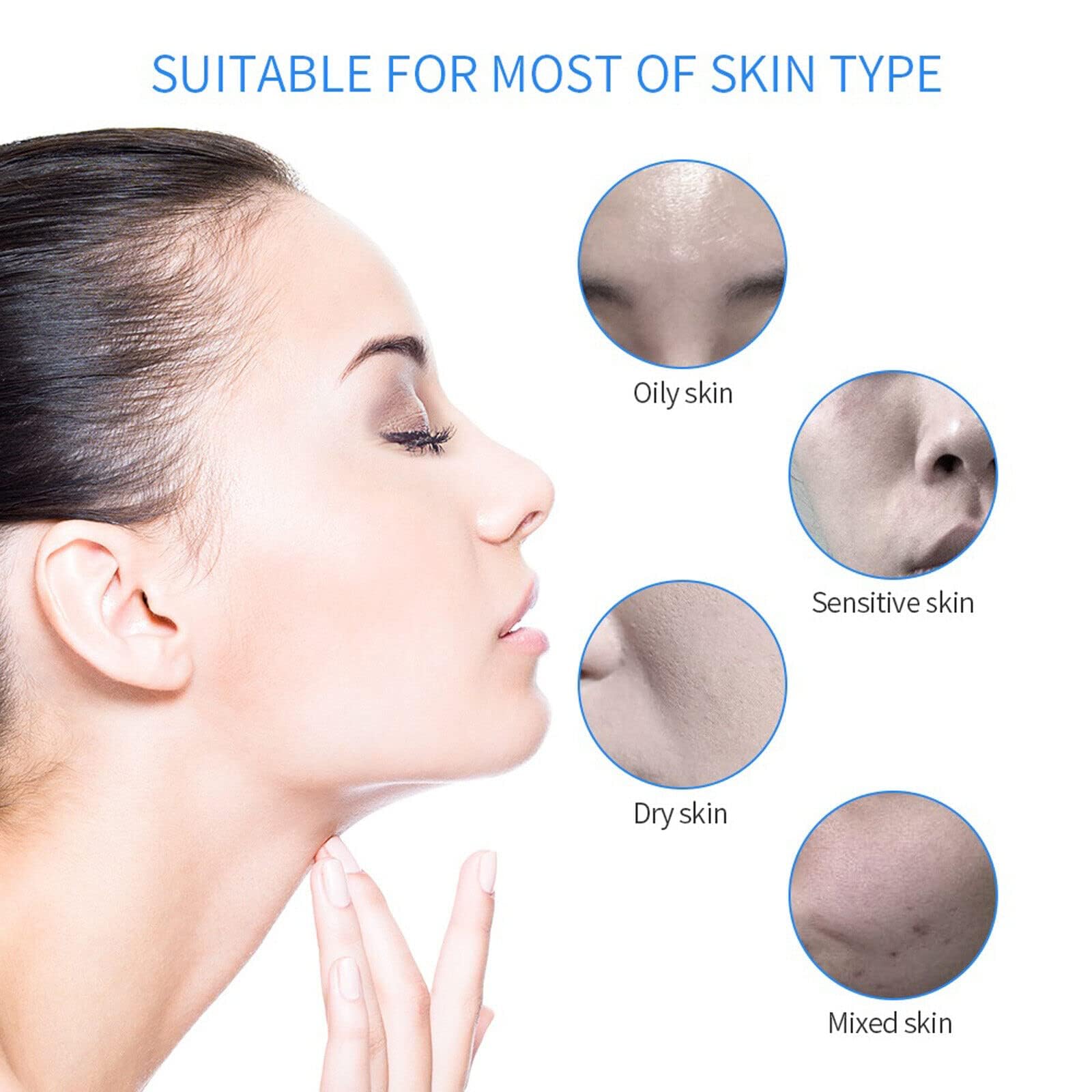 Dispositivo idrofacciale professionale Acqua Idrogeno Ossigeno, Dispositivo di bellezza 6 in 1 Dispositivo per la pulizia del viso, Dispositivo a bolle piccole, Pulizia dei pori e dei punti neri