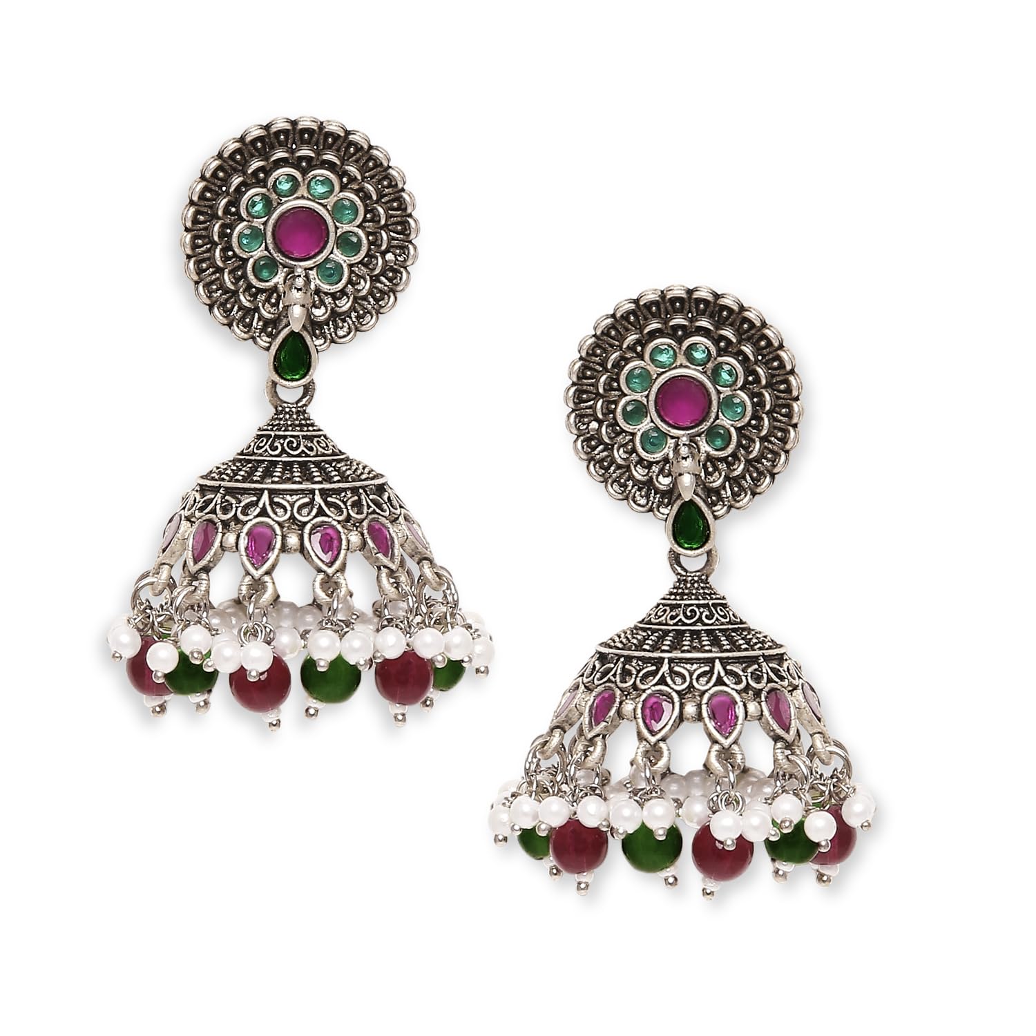 See full amazon price history chart for Young & Forever Gift Traditional Fashion Jhumkas Womens Hypoallergenic Silver Black Brass Multicolor Red Green Stone Pearl Jhumka Boho Circle Dangler Earrings for Women and Earring Gift for Girls Young & Forever Gift Traditional Fashion Jhumkas Womens Hypoallergenic Silver Black Brass Multicolor Red Green Stone Pearl Jhumka Boho Circle Dangler Earrings for Women and Earring Gift for Girls (B0C96D6JVL) Amazon Price History, Amazon Price Tracker