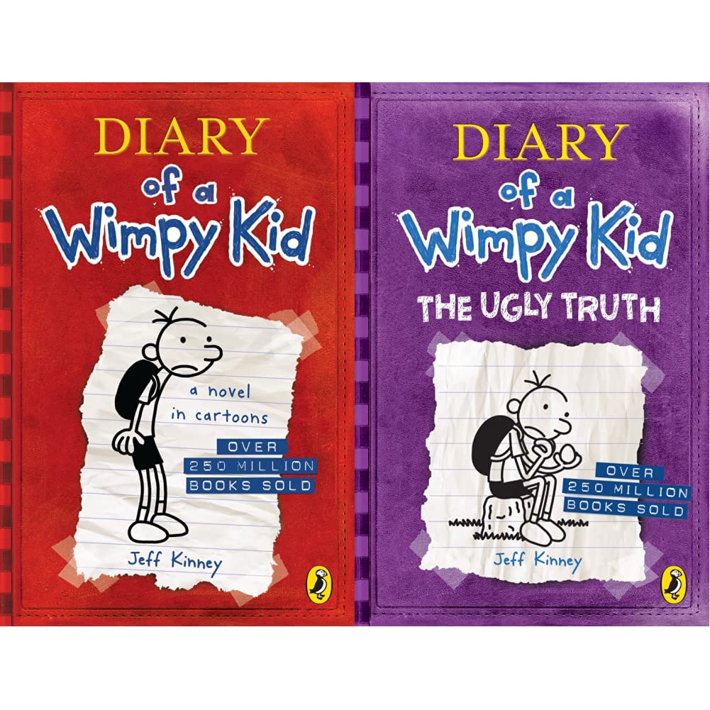 Diary Of A Wimpy Kid (Book 1)+Diary of a Wimpy Kid: The Ugly Truth (Book 5)