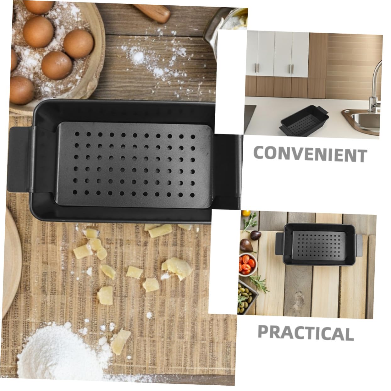 2 Stück Teiliges Schwarzes Toastbrot Backform mit Antihaftbeschichtung und Deckel Schwere Kastenform aus Metall für Fleischpasteten Brot und Kuchen Vielseitig für Familien und