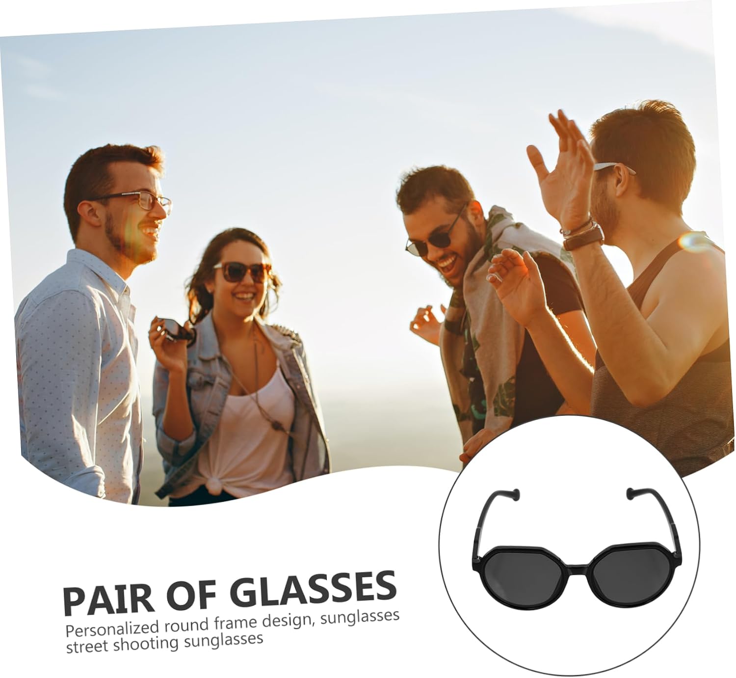 CALLARON 2 Pairs Sunglasses Glasses for Kids Style Glasses Round Glasses Kids Glasses Eyeglass Party Favors