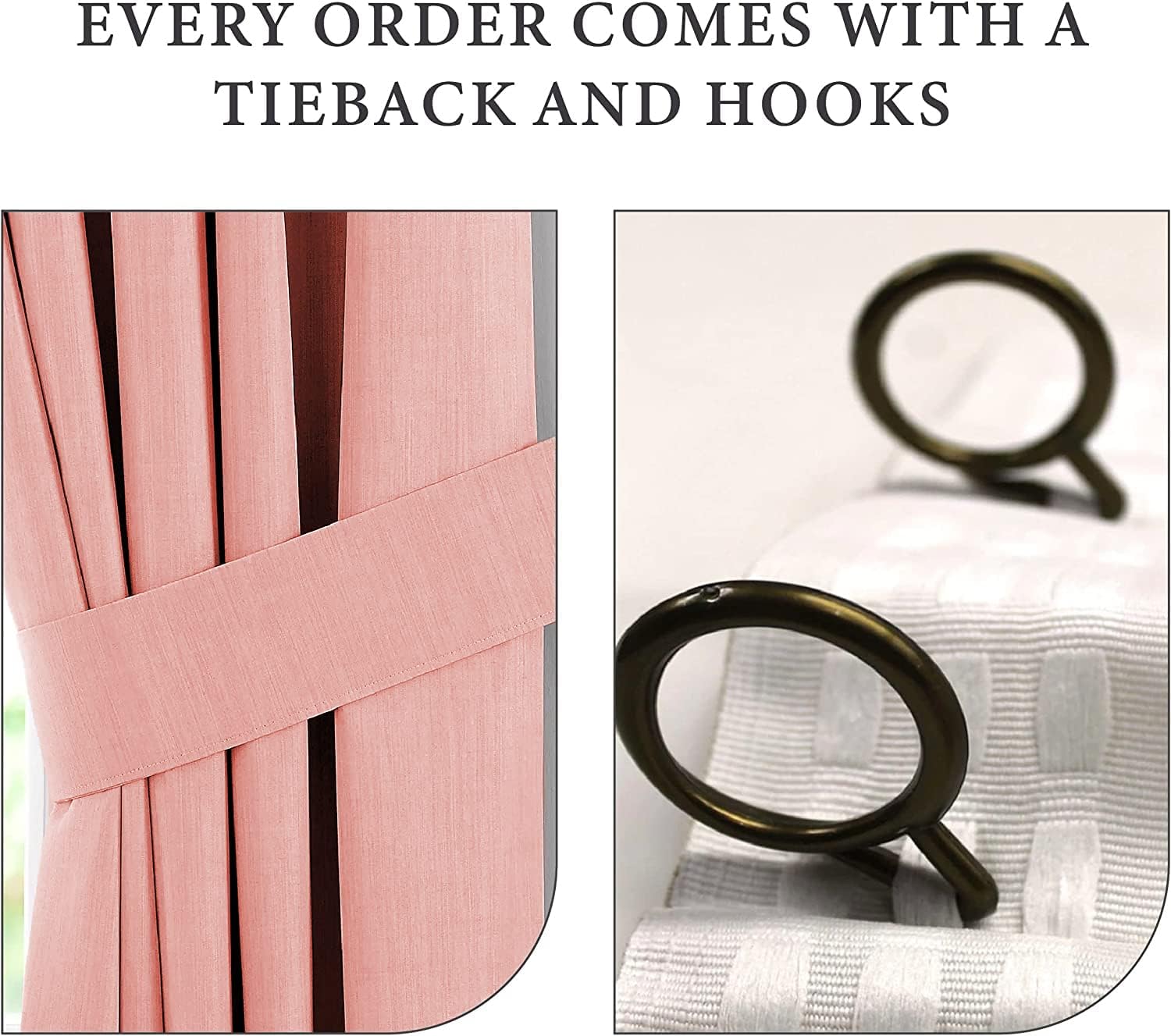 Pinch Pleated Curtains Room Darkening Polyester Curtain for Traverse Rod Living Room Bedroom Meetingroom Club Theater Patio Door (Rose Gold, 100 Inch Wide by 108 Inch Long- 1 Panel)