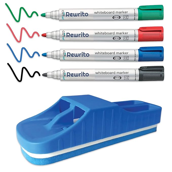 Cartref Whiteboard Markers and Duster kit Duster and