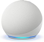 Amazon Echo Dot (newest model), Vibrant sounding Alexa speaker, Great for bedrooms, dining rooms and offices, Designed for Alexa+, Glacier White