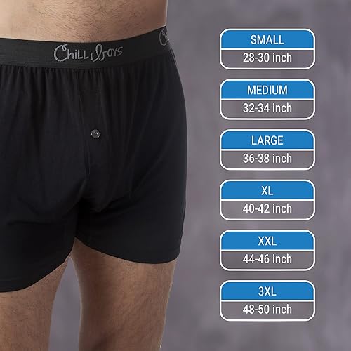 Miniatura 3 de Chill Boys Viscose from Bamboo Boxers for Men - Cool Comfortable, Soft Breathable Underwear - Boxer Shorts (1 Pack)